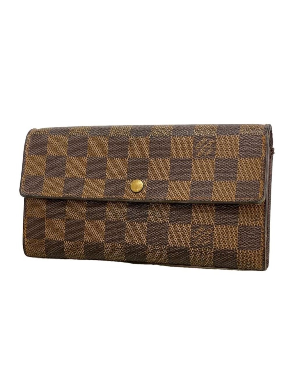 Louis Vuitton Wallet Damier Pochette Porte Monnaie Credit Ebene Coin Purse